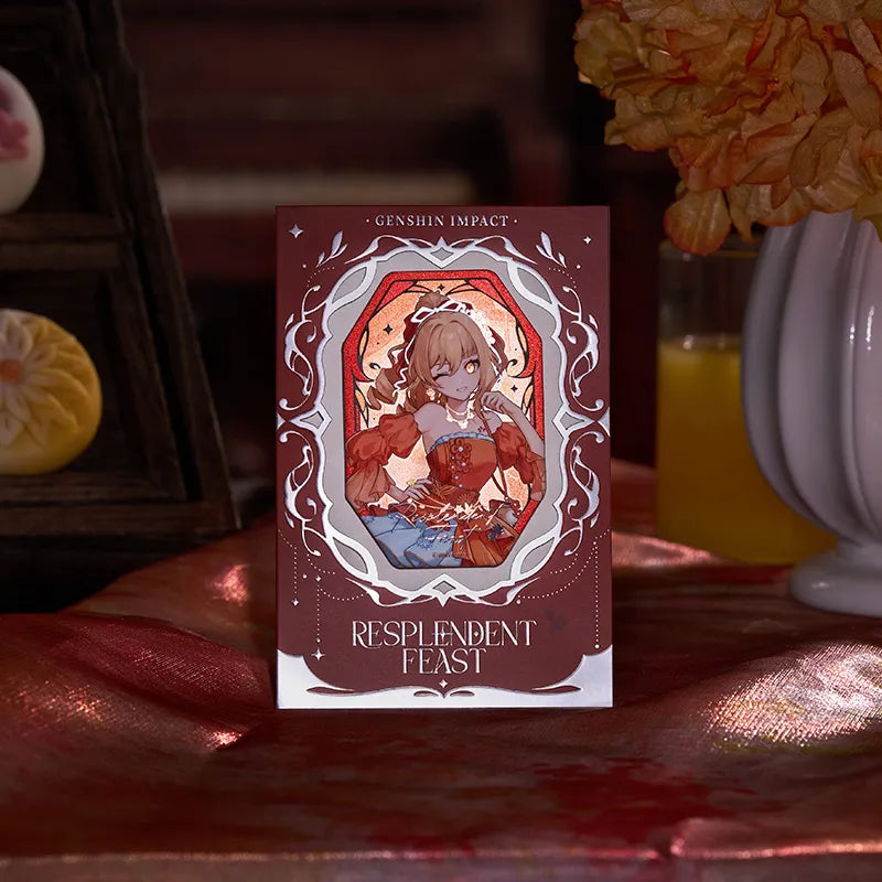Genshin Impact Yoimiya Resplendent Feast magnetic acrylic photo frame stand details