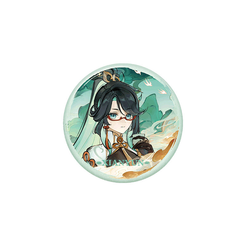 Genshin Impact Rousing Lion Dance badge featuring Xianyun collectible design