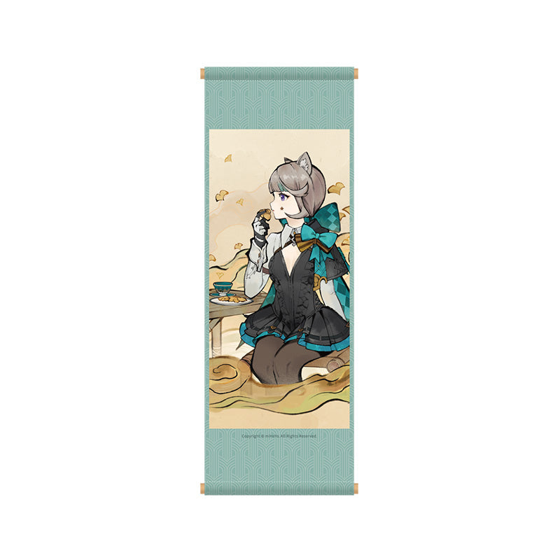 Genshin Impact Rousing Lion Dance mini wall scroll featuring Gaming Jade Vista Moonlit style artwork