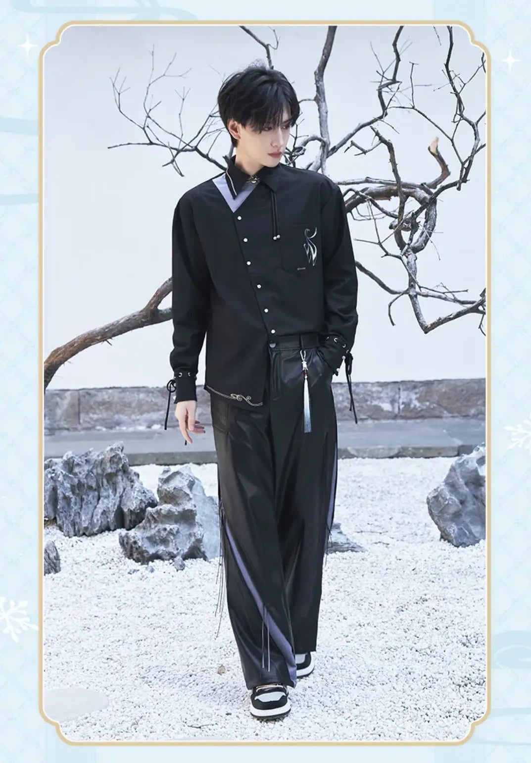 Genshin Impact Shenhe themed casual shirt recommended size reference guide