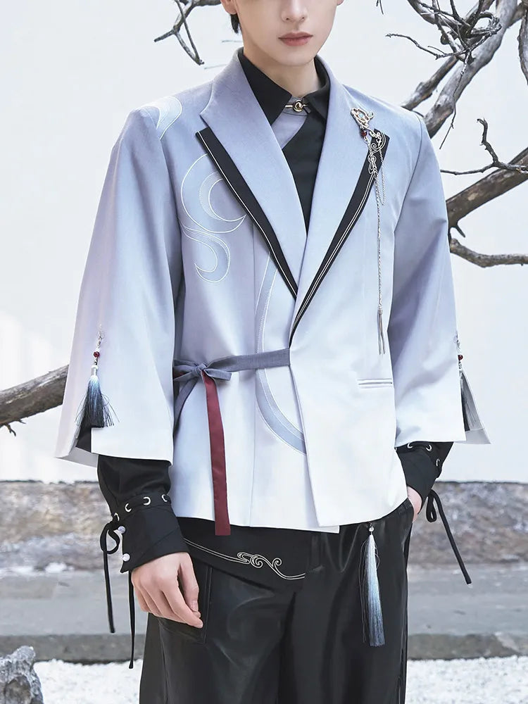 Genshin Impact Shenhe themed impression series outerwear with gradient accents and traditional inspired styling
