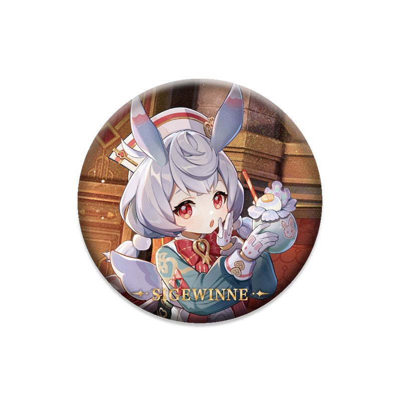 Genshin Impact Sigewinne character badge anime collectible pin