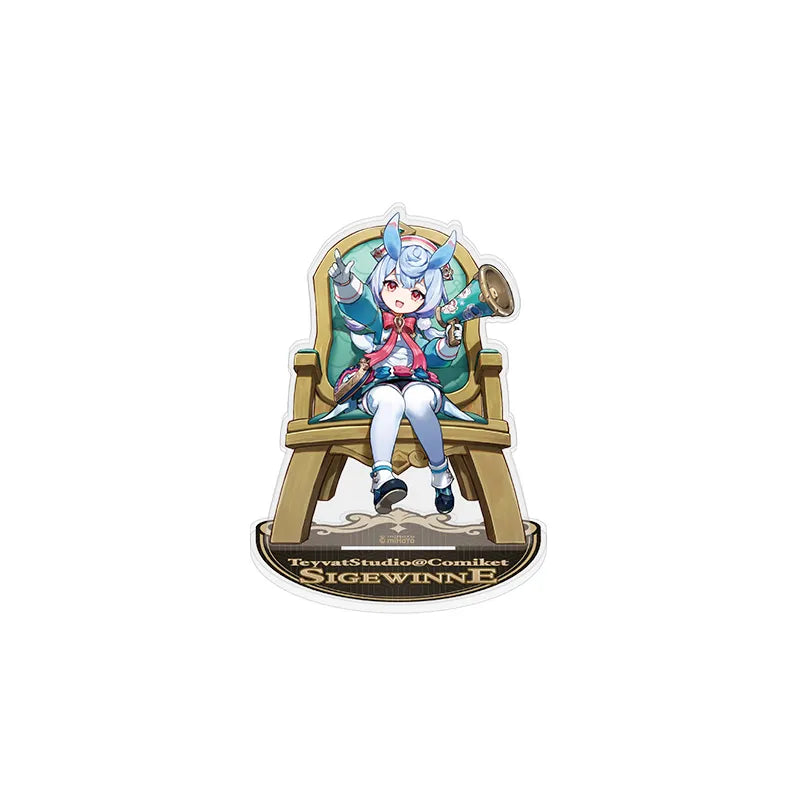 Genshin Sigewinne acrylic stand from the Teyvat Special Screening Series with colorful stage themed illustration