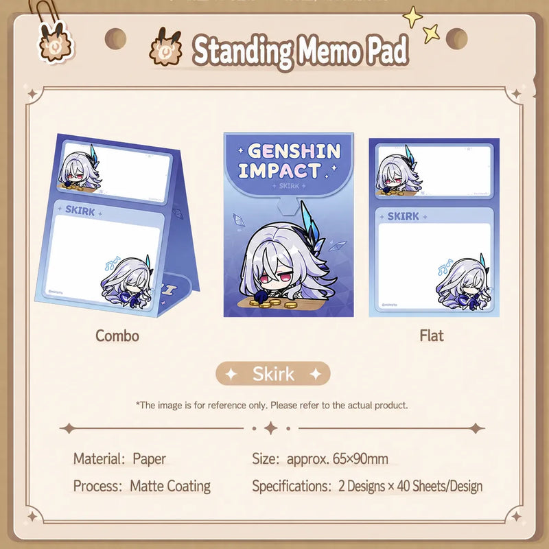 Genshin Impact Skirk emoji series acrylic keychain transparent material detail