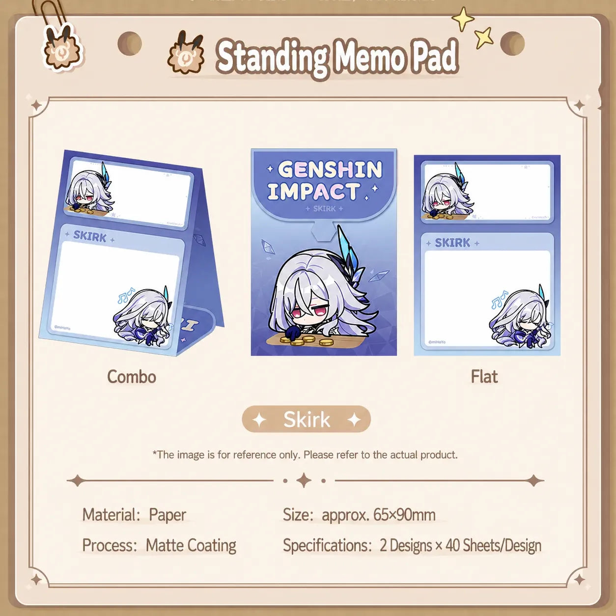 Genshin Impact Skirk emoji series acrylic keychain transparent material detail