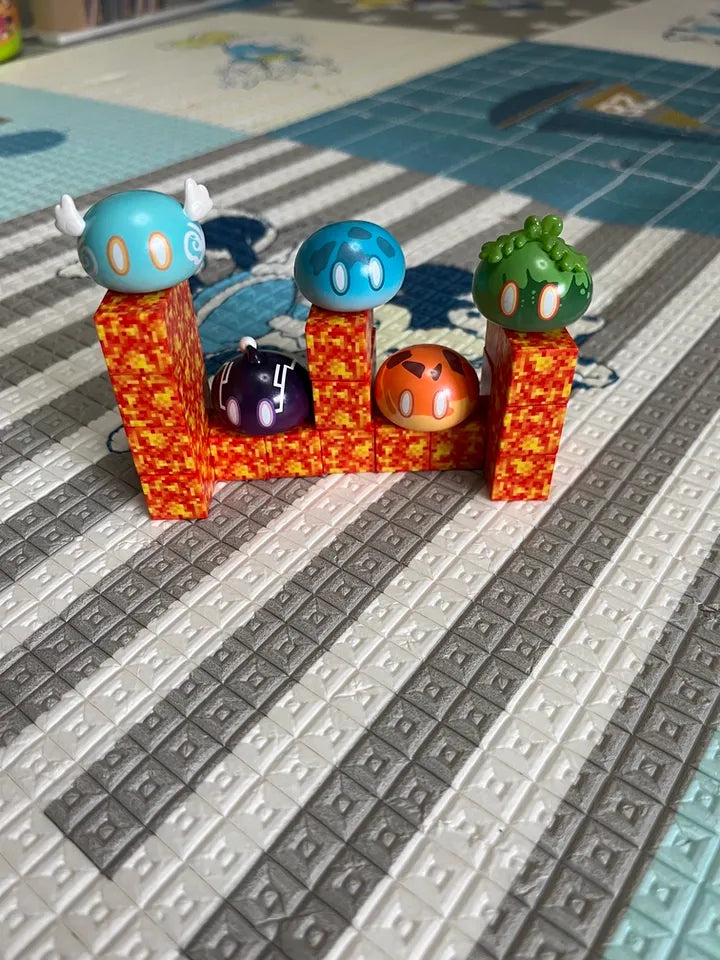 Genshin Impact Cute Slime Series Mini Blind Box & Glass Display Jar