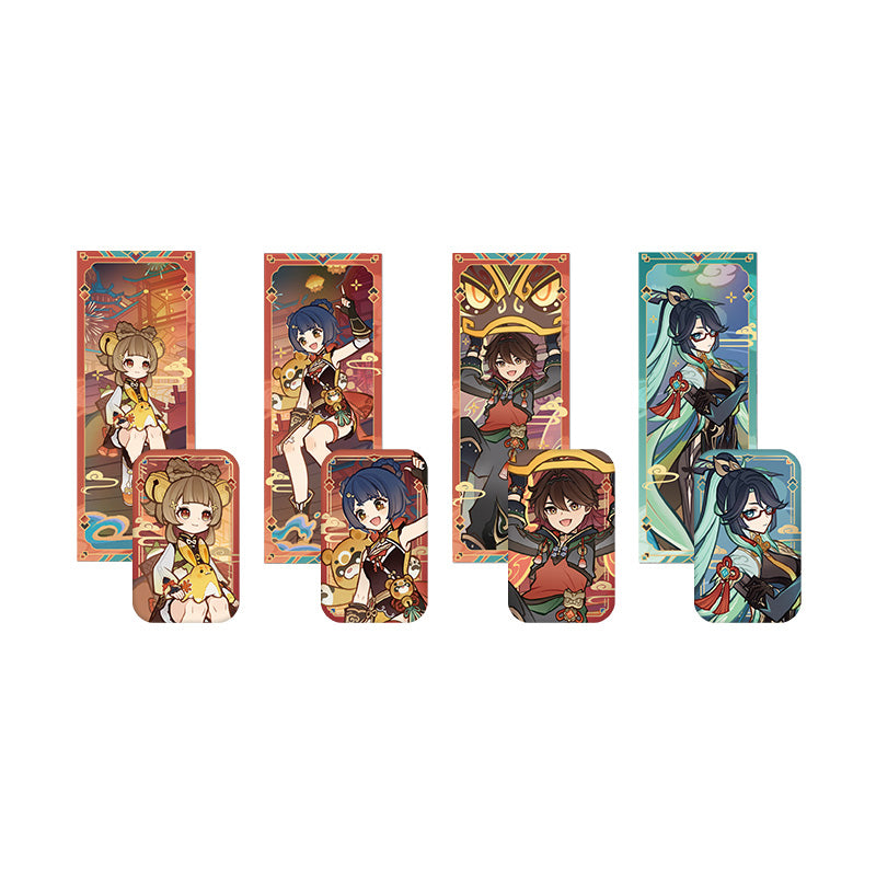 Genshin Impact Spring Breeze Series Badge and Collection Card Overview