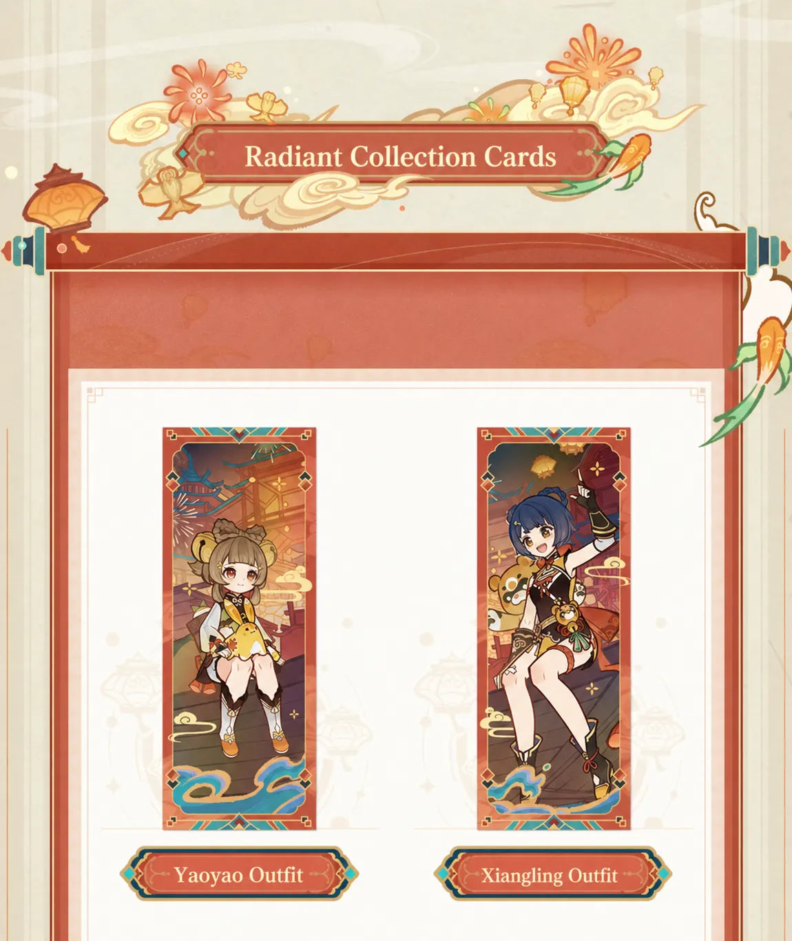 Genshin Impact Spring Breeze Series Collection Card Back Design