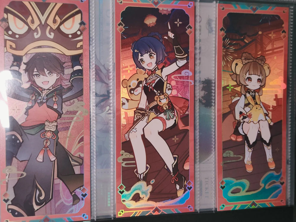 Genshin Impact Spring Breeze Series Badge & Collection Card