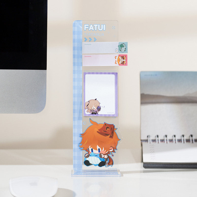 Genshin Impact sticky memo standee study desk kawaii anime decor