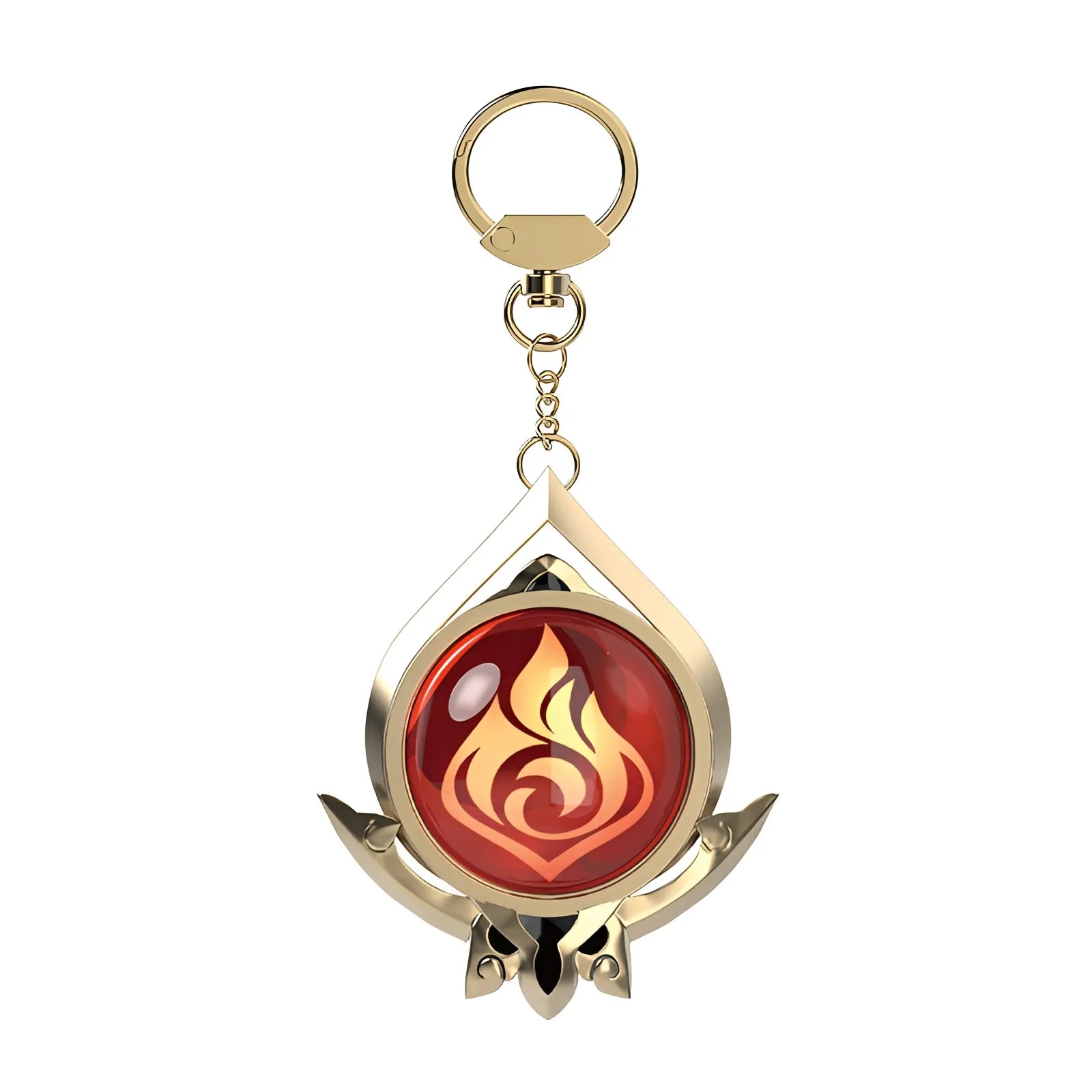 Genshin Impact Sumeru Pyro vision keychain fire element accessory