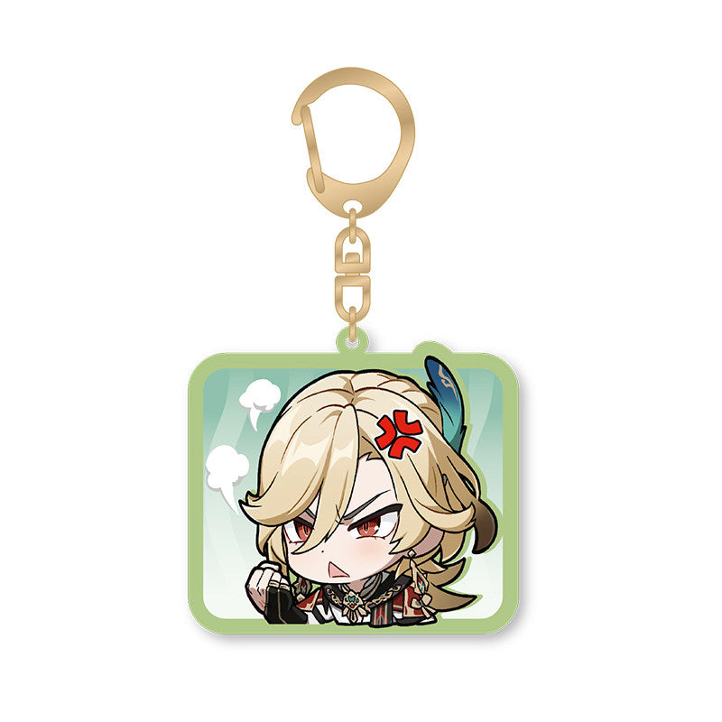 Genshin Impact Sumeru Q style acrylic keychain Kaveh