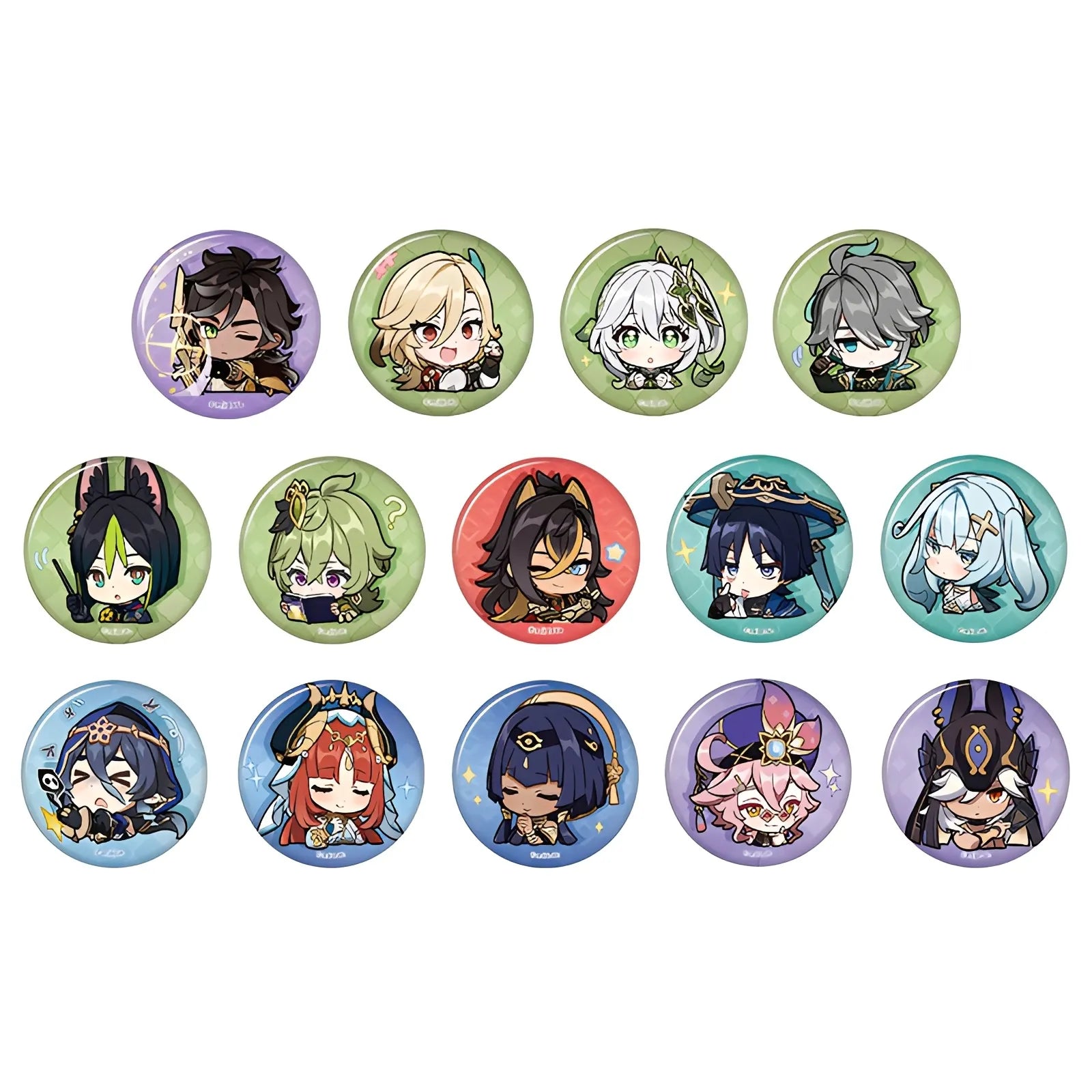 Genshin Impact Sumeru Q style expression badge full character lineup