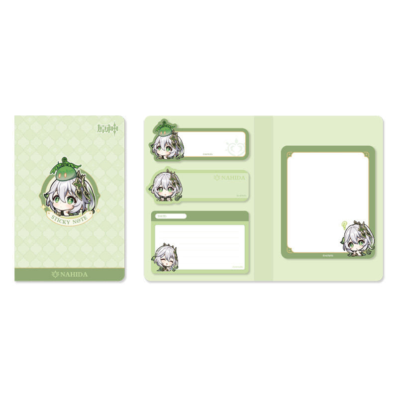 Genshin Impact Sumeru Q style sticky notes set Nahida