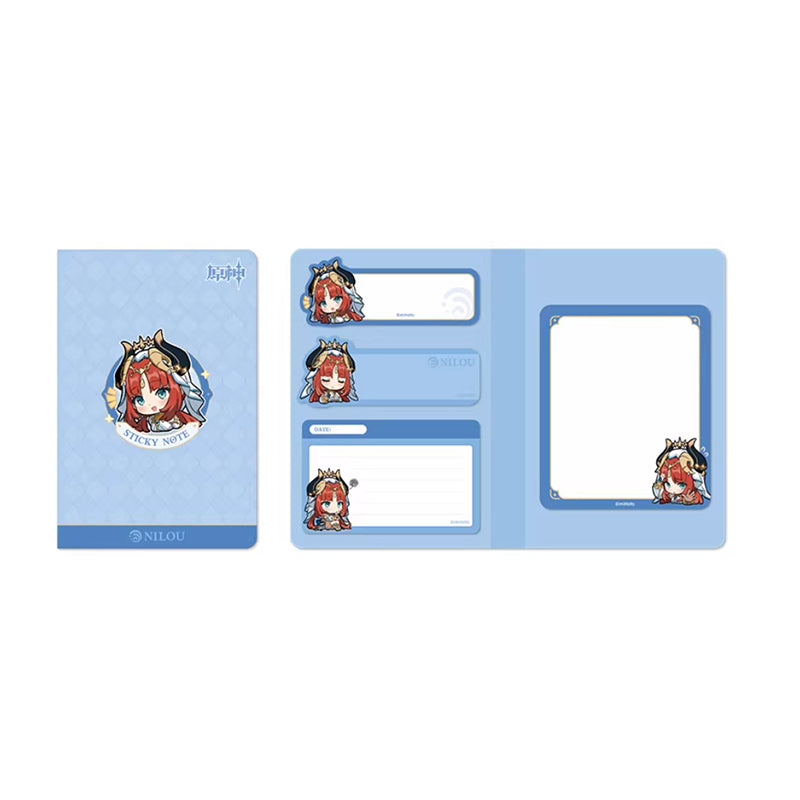 Genshin Impact Sumeru Q style sticky notes set Nilou