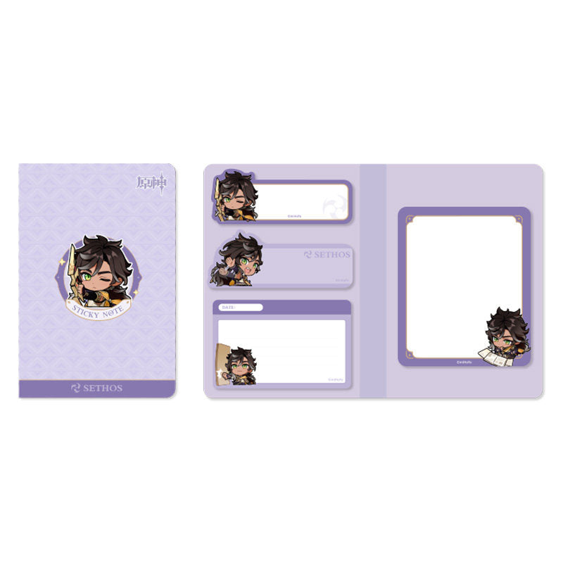 Genshin Impact Sumeru Q style sticky notes set Sethos