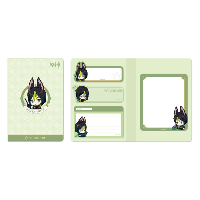 Genshin Impact Sumeru Q style sticky notes set Tighnari