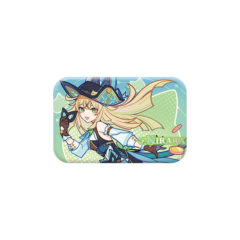 Genshin Kirara geometric badge from the Summer Dragon Fairyland series featuring playful seasonal artwork