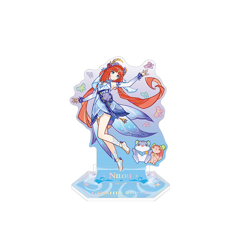 Genshin Nilou acrylic standee from the Summer Dragon Fairyland series with colorful fairy tale themed design