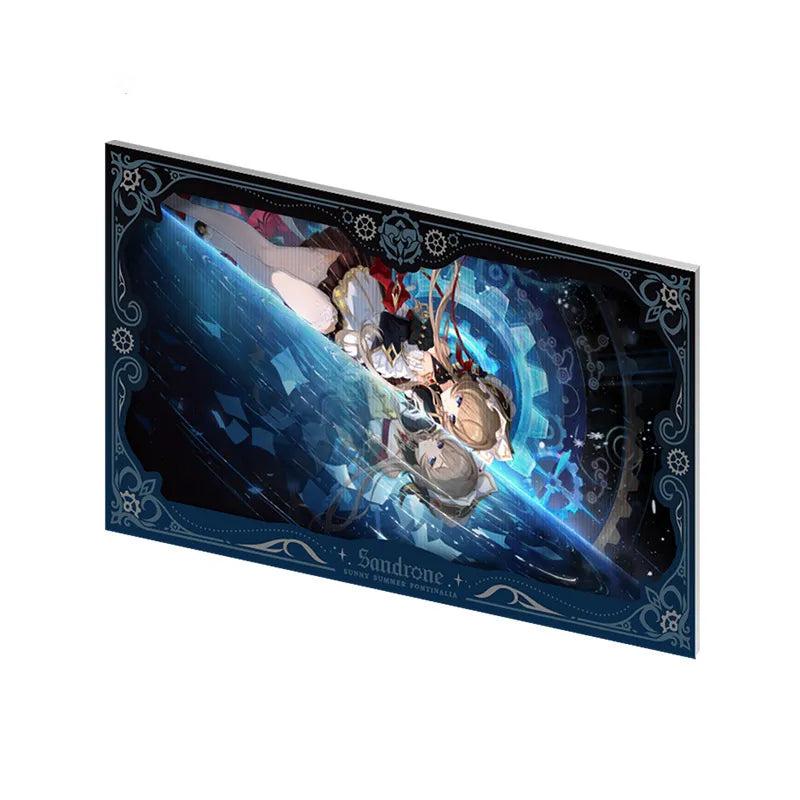 Genshin Impact Sunny Summer Fontinalia Sandrone lenticular display stand