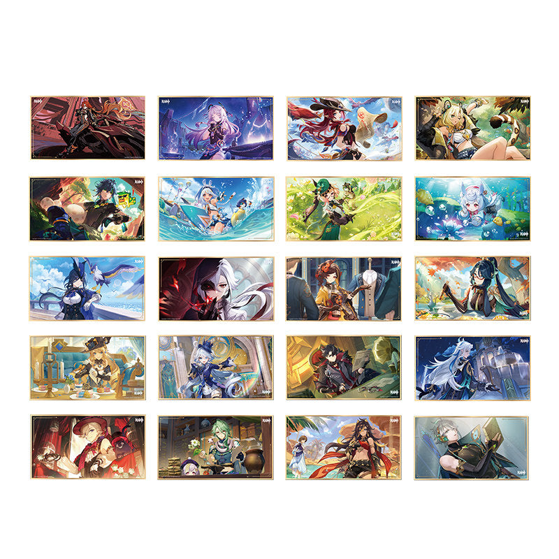 Genshin Impact Tales Series art cards full lineup display