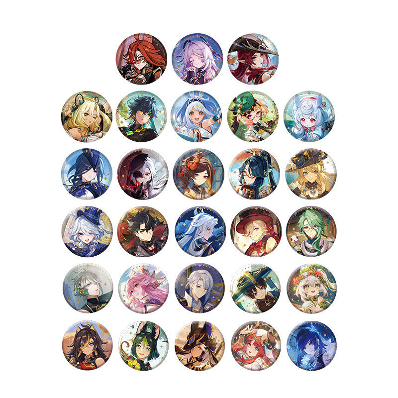 Genshin Impact Tales Series character badges full lineup display