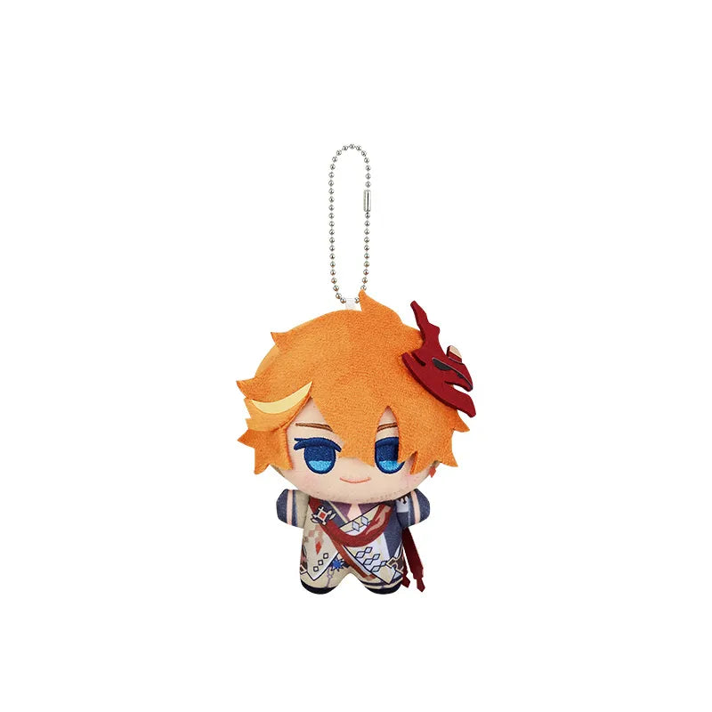 Genshin Impact Tartaglia Little Valley plush keychain featuring soft collectible chibi plush style