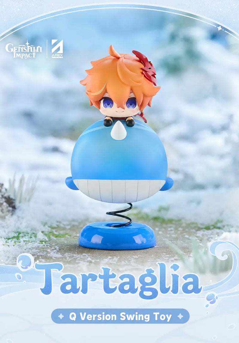 Product information panel for Tartaglia Q Version Swing Toy collectible figure