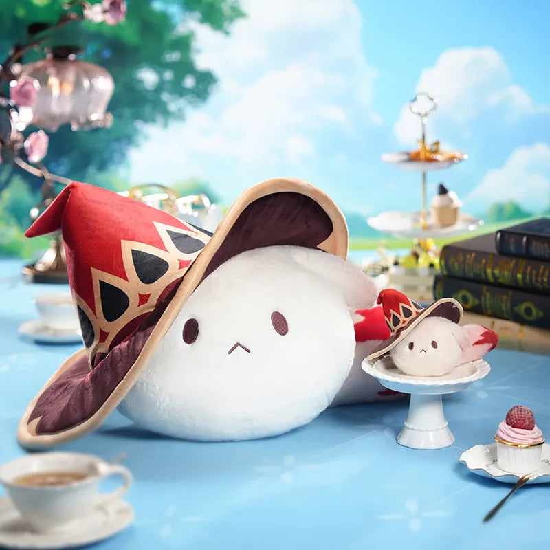Genshin Impact Tea Party plush pillows featuring Alice, Nicole and Venti