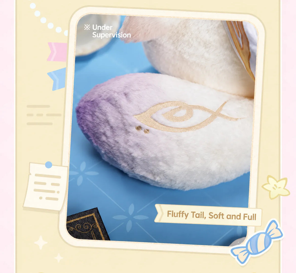 Alice Tea Party plush pillow with large wizard hat detail