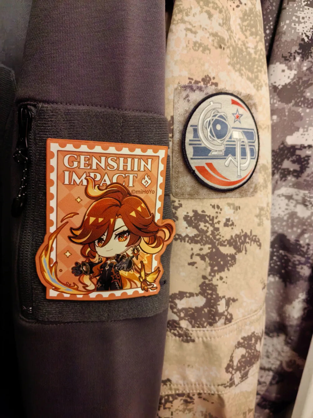 Genshin Impact Teyvat Expo Series Travel Toiletry Bag with Magic Sticker & Luggage Tag