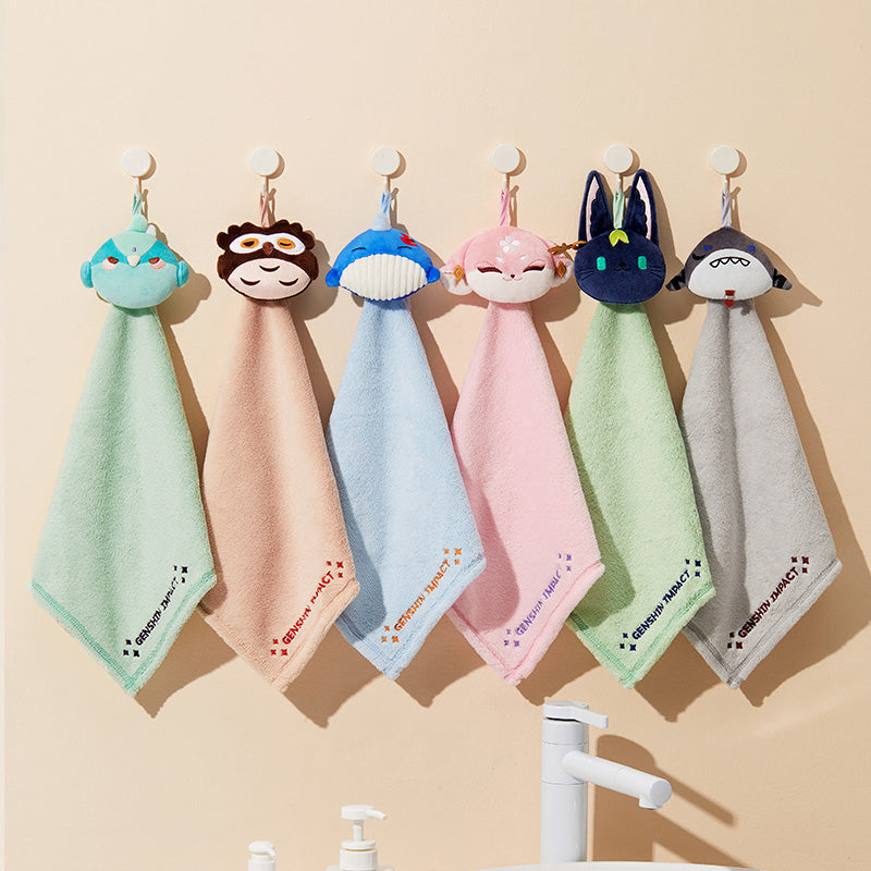 Genshin Impact Teyvat Zoo hanging towel bathroom display multiple colors