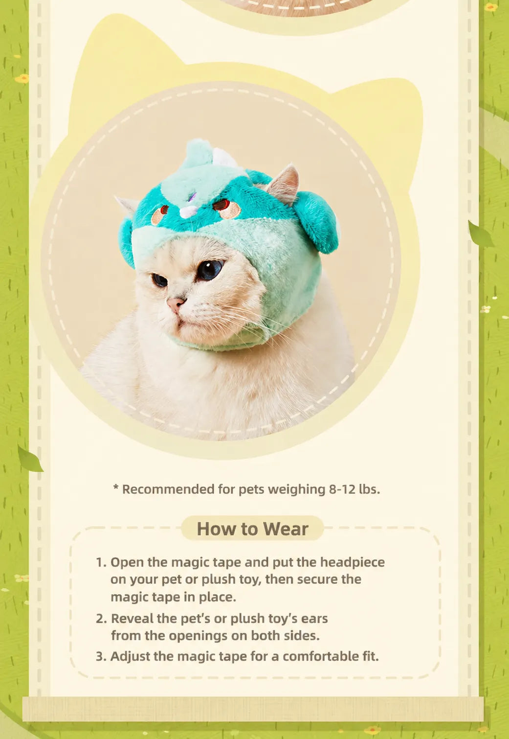 Genshin Impact Teyvat Zoo plush headwear close up fabric texture and details