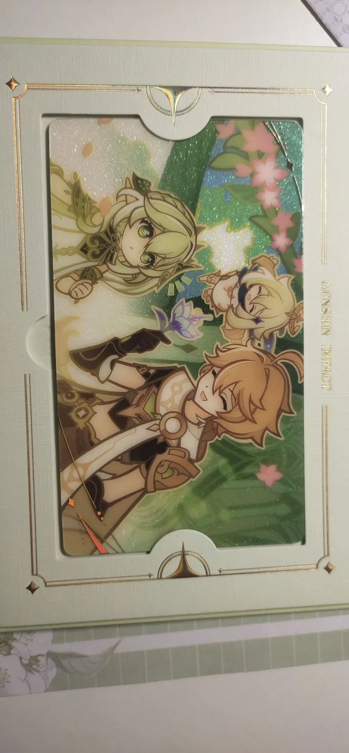 Genshin Impact The Long Way Home Series Badges & Collectible Card Sets