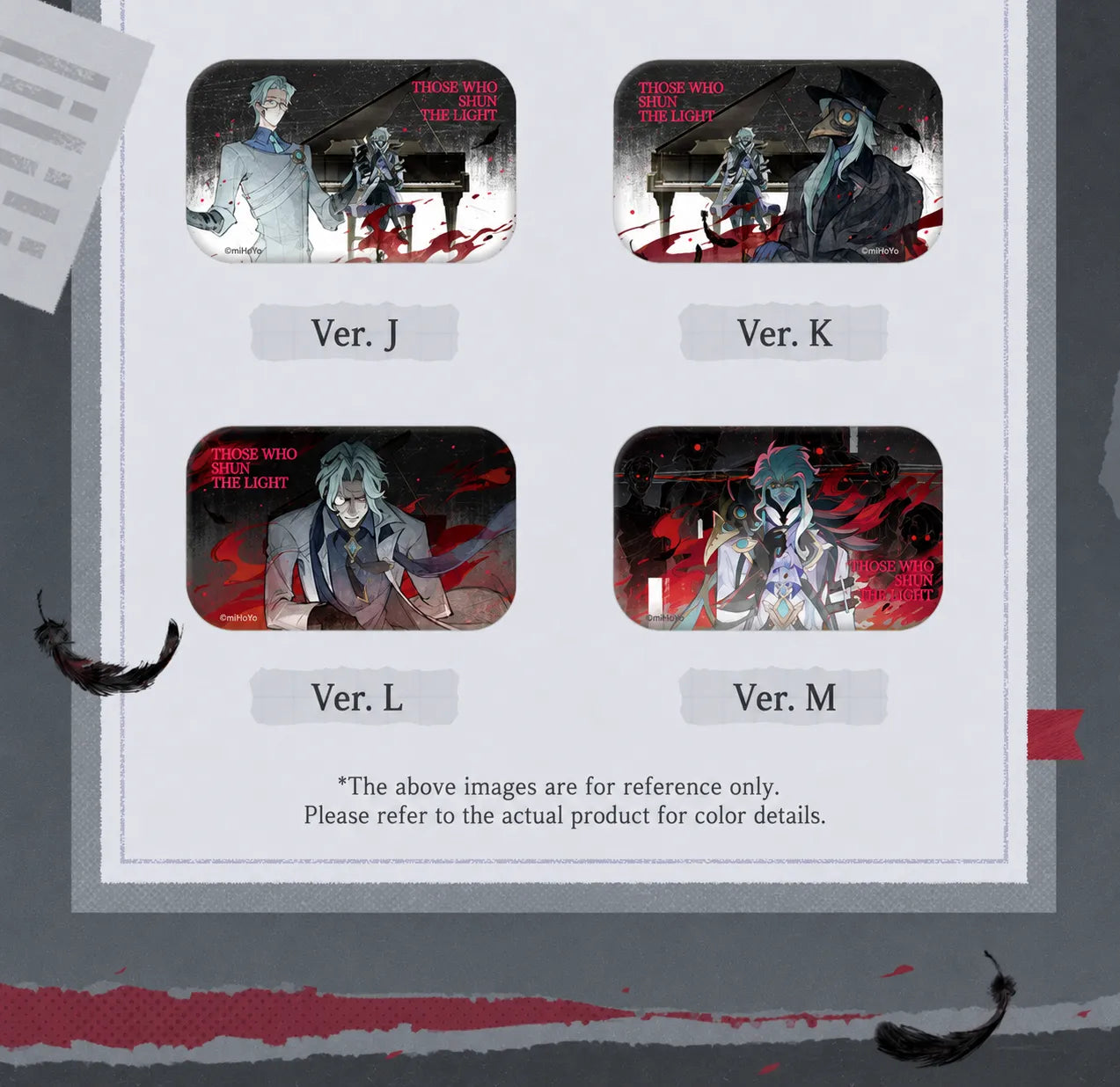 Genshin Impact Those Who Shun the Light Series blind box badge details