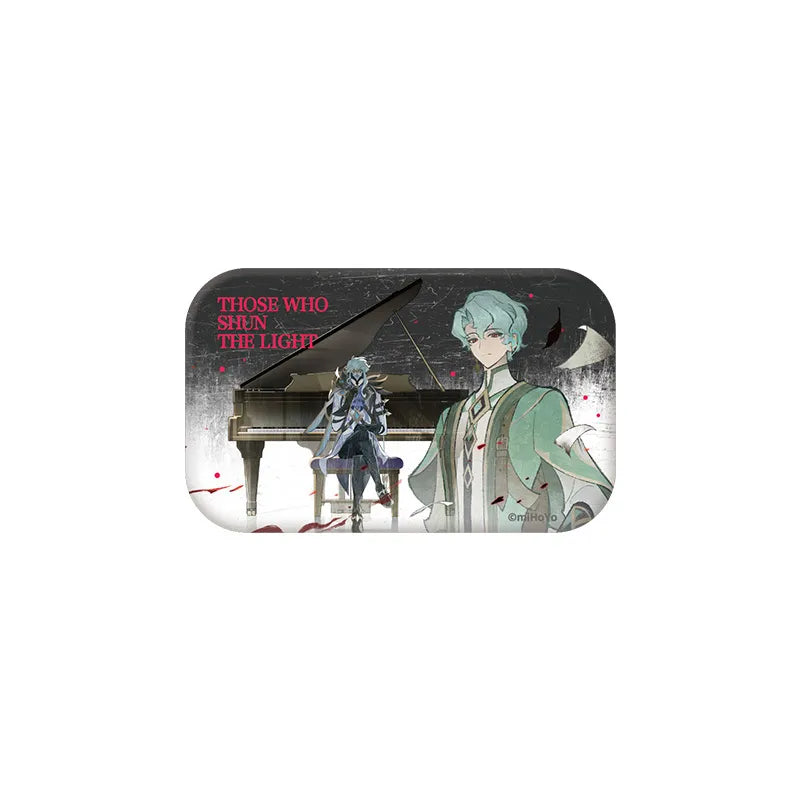 Those Who Shun the Light Series badges featuring Fatui character artwork