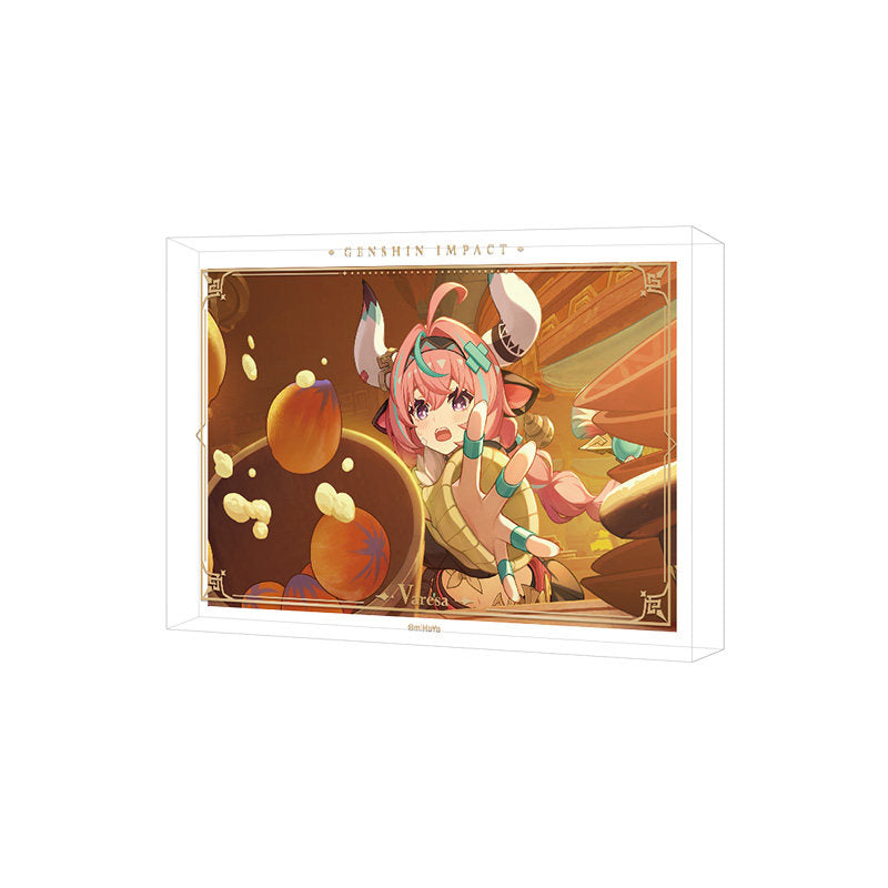 Genshin Impact acrylic PV series framed artwork Varesa character display