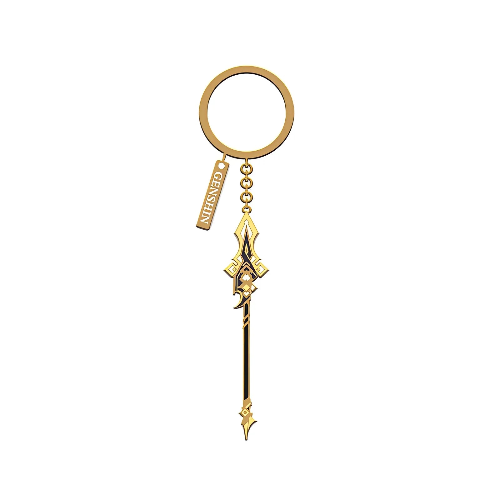 Genshin Impact Vortex Vanquisher weapon metal charm keychain Divine Casting series