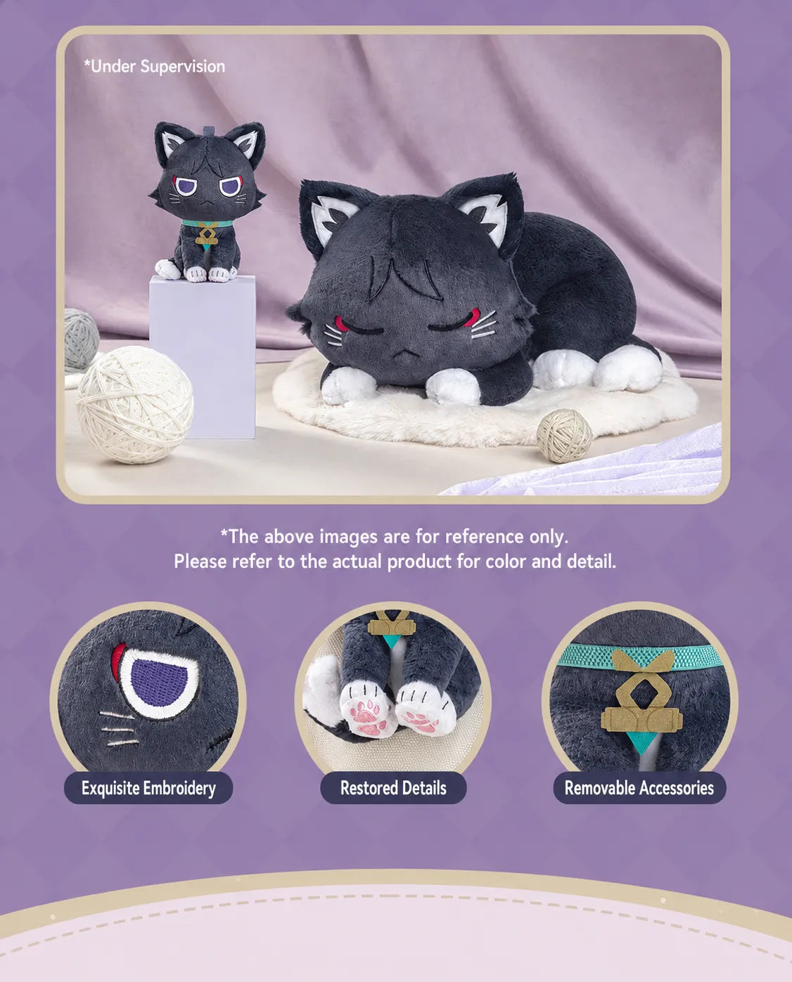 Genshin Impact Wandering Cat Tales Wanderer plush collection display