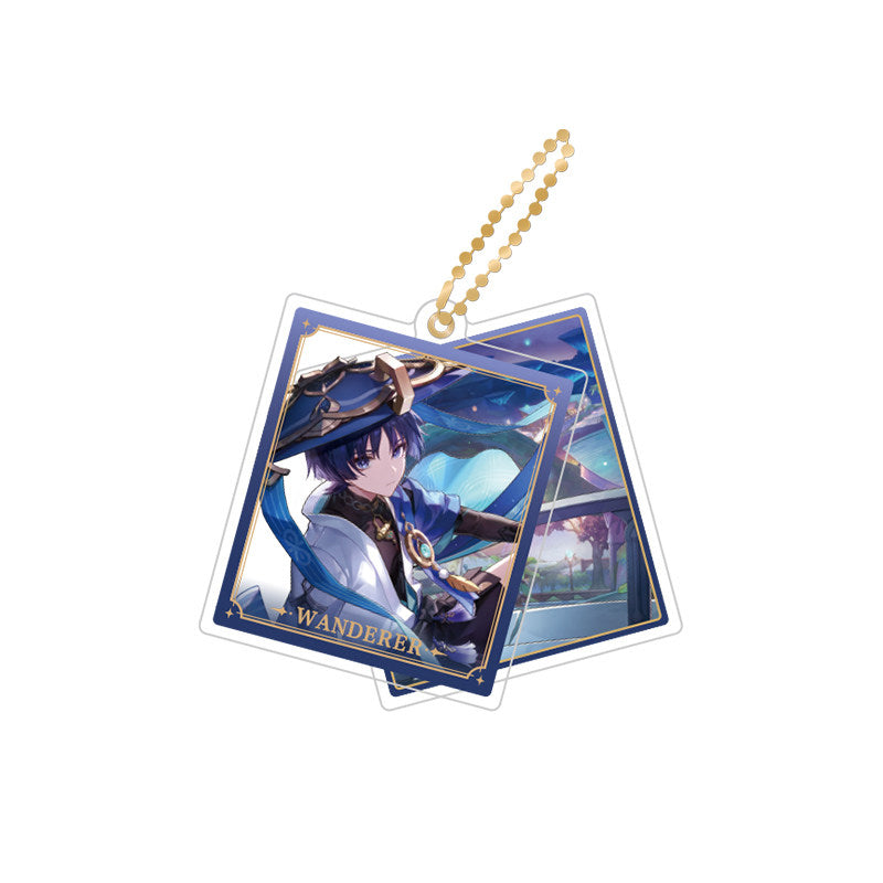 Genshin Impact Wanderer rotating double-sided acrylic keychain