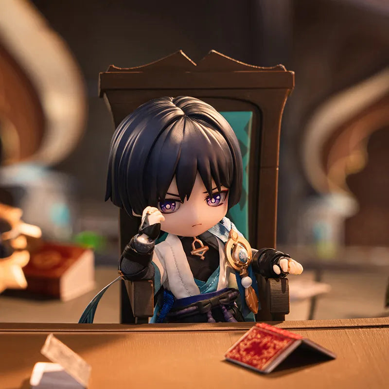Genshin Impact Wanderer poseable figure with detailed character accessories