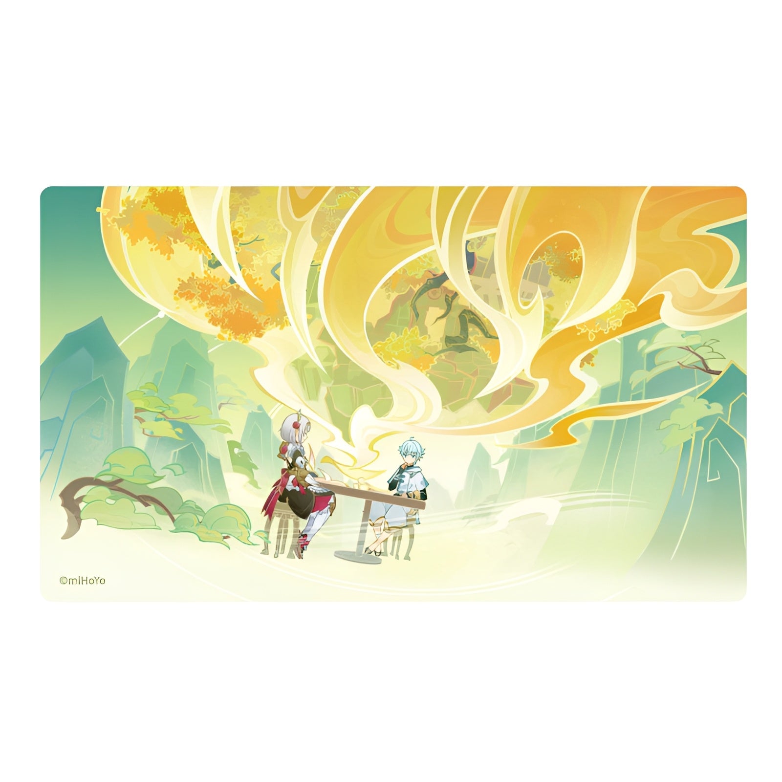 Genshin Impact Waterborne Poetry Collection art card C version landscape illustration