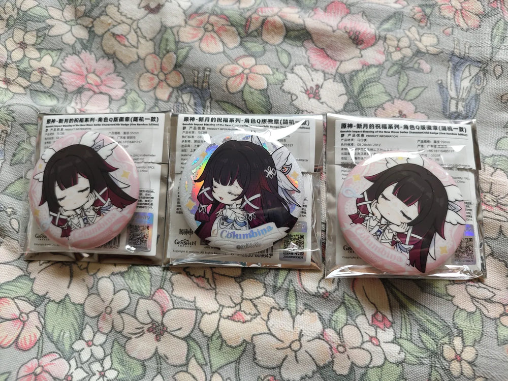Genshin Impact Blessing of the Welkin Moon Series Badge Blind Box