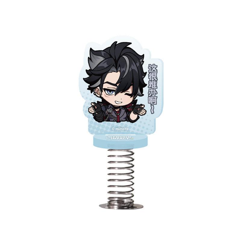 genshin impact wriothesley q version emoji bobble standee front view