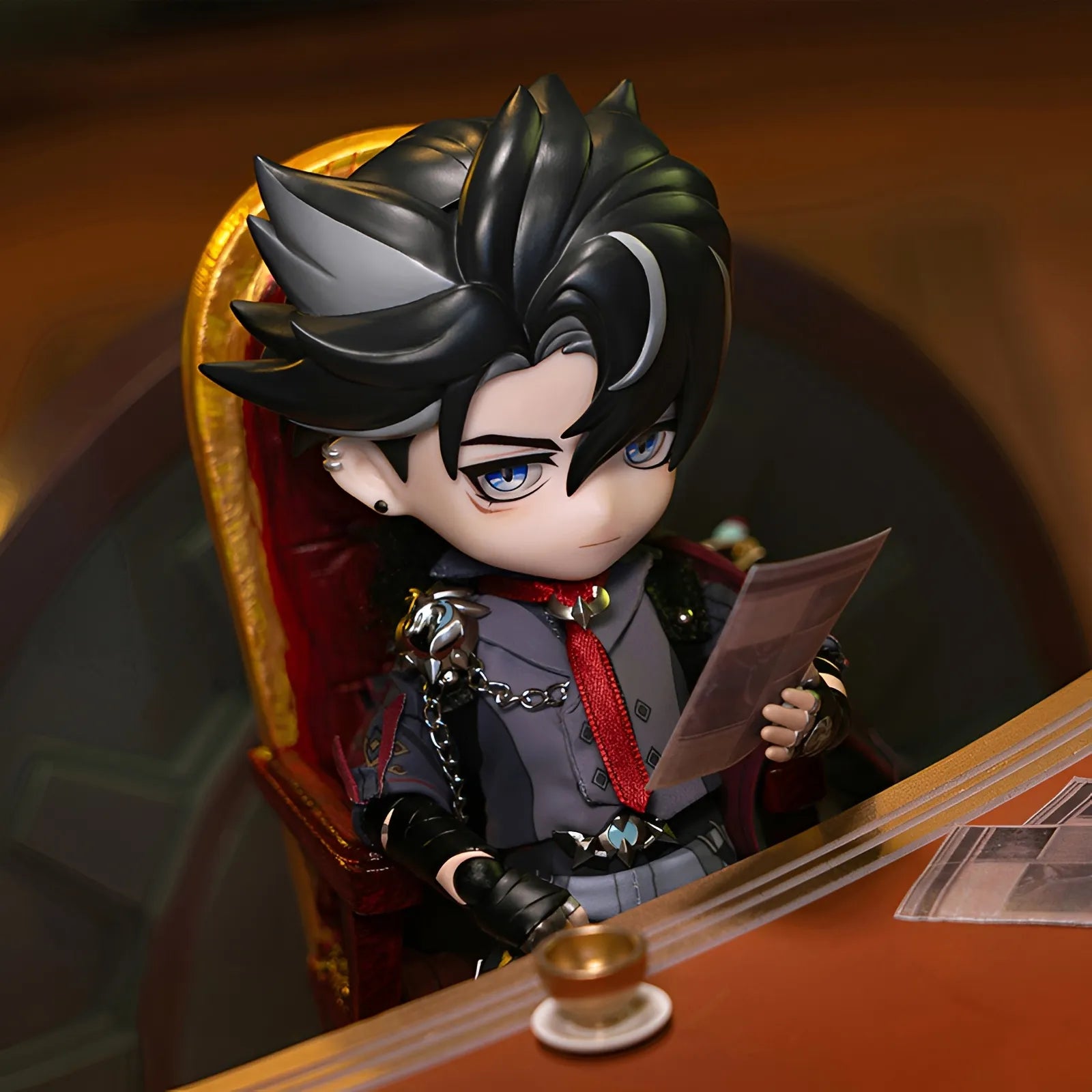 Genshin Impact Wriothesley Collectible Doll With Fabric Outfit