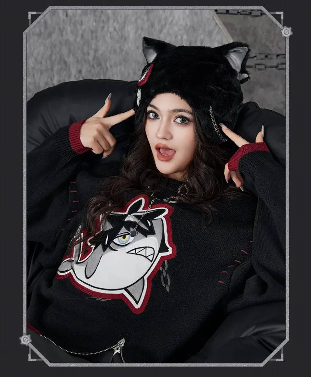 Genshin Impact Wriothesley themed plush accessory for winter outfits and cosplay styling