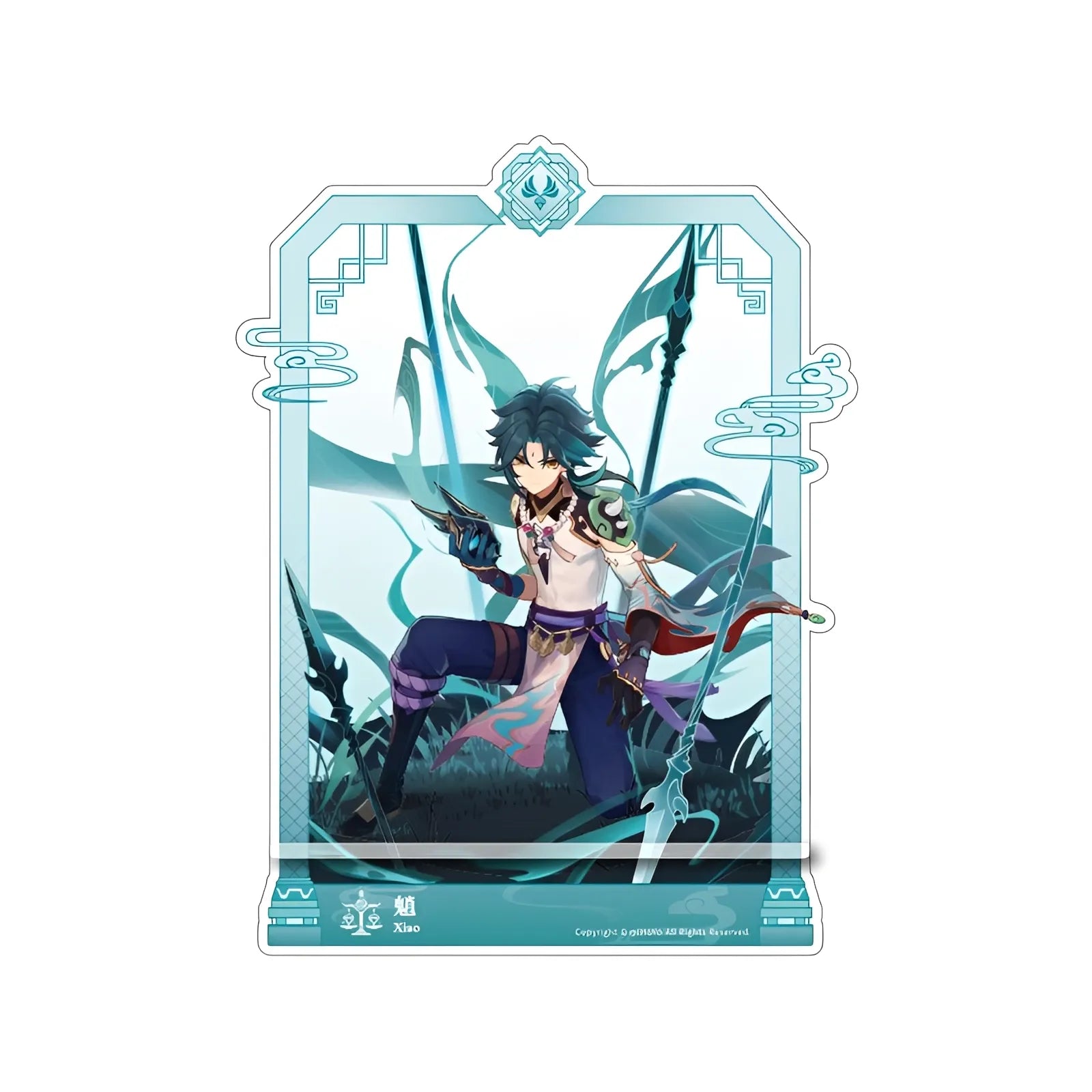 Genshin Impact Xiao character acrylic phone stand anime desk display collectible