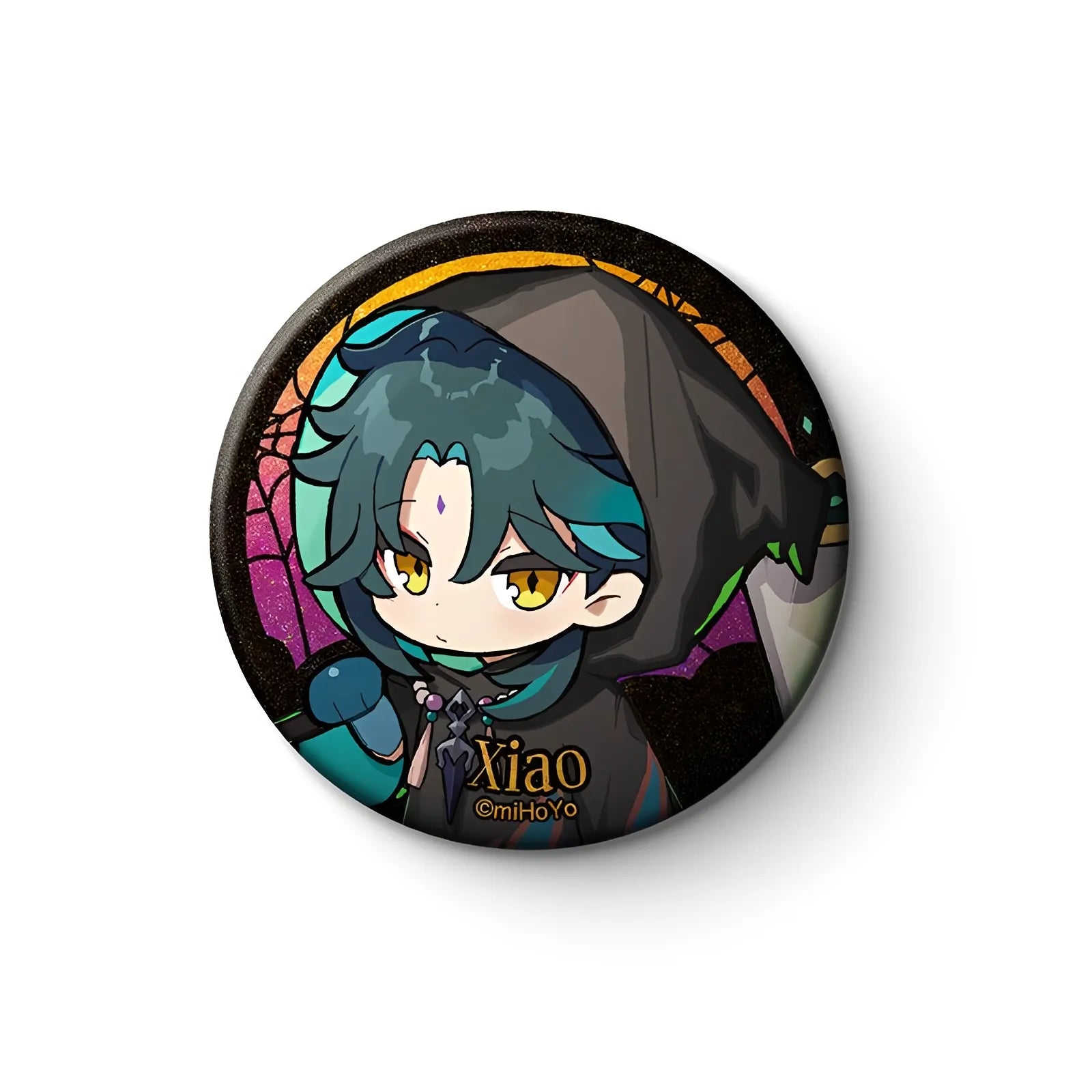 Genshin Impact Xiao Halloween dress up chibi badge collectible anime pin