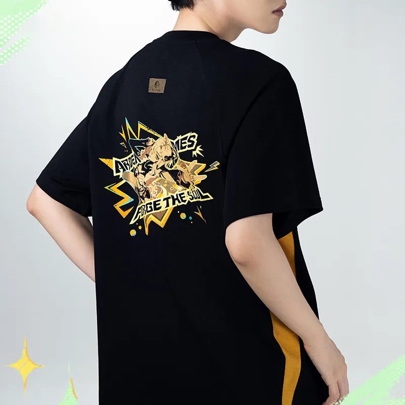 Genshin Impact Xilonen Casual Short Sleeve T Shirt Display