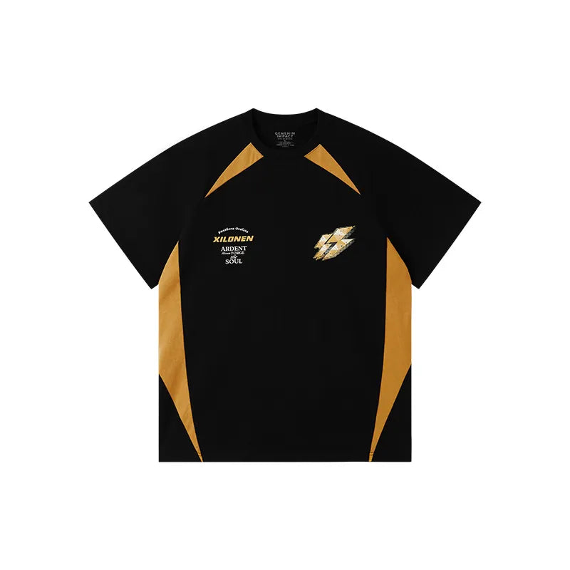 Genshin Impact Xilonen T Shirt Front and Back View on White Background